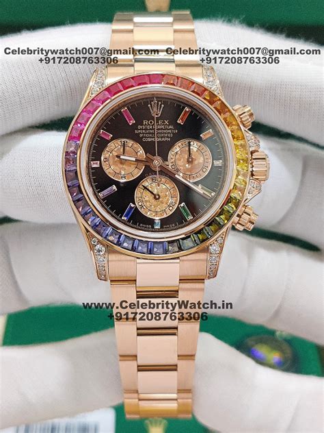 rainbow daytona rolex replica|rolex rainbow daytona original price.